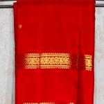 Pure Kanchipuram Tomato Red Silk Saree