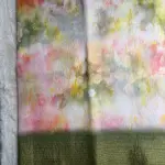 Abstract Floral Crush Print Viscose Saree