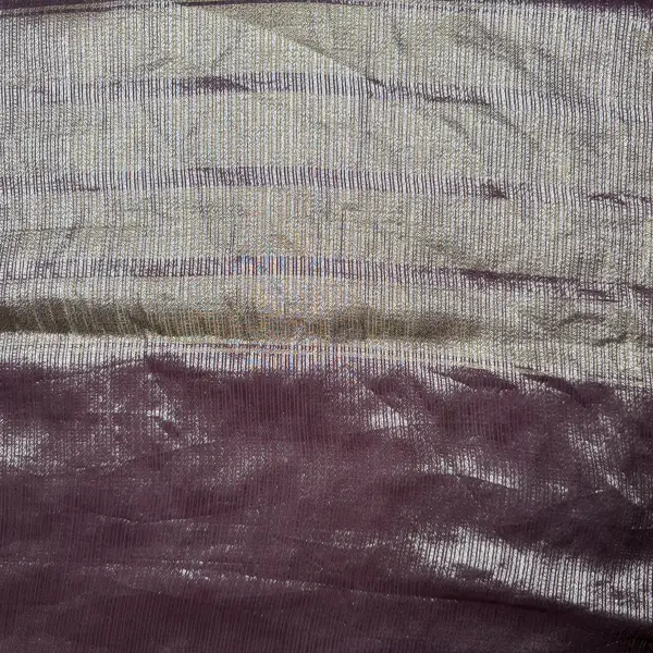 Maroon tissue fancy saree