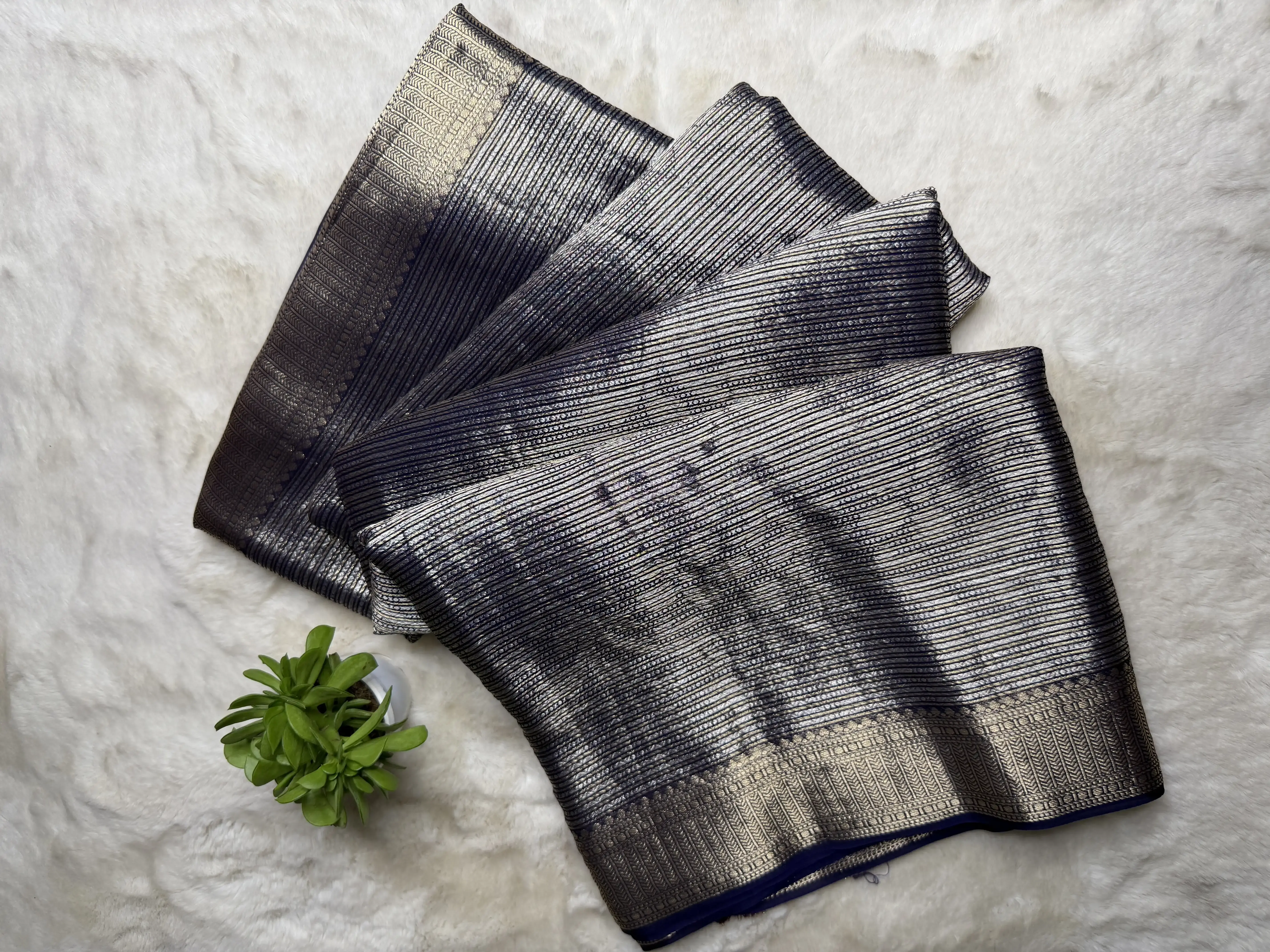 Maroon tissue fancy saree