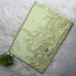 Pista Green cut work soft tussar silk saree