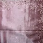 Pink cut work soft organza saree