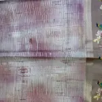 Pista green satin digital print border Kota Silk Saree