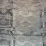 Grey with self leaf design fancy saree