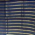 Navy blue with Stripes fancy saree