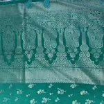 Raama Green with buttas semi benarasi saree