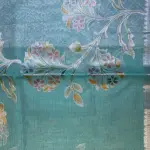 Blue Jaal Pattern brocade fancy saree