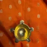 Orange Bentex border Semi Crepe Saree