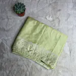 Pista Green with Thread Work fancy saree