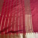 Maroon Applique Work Fancy Saree
