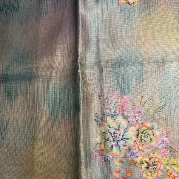 Digital Print Kota Tissue Saree