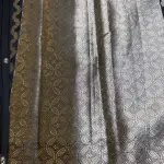 Black Lehariya border Semi Benaras Saree