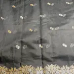 Black Lehariya border Semi Benaras Saree