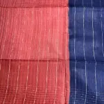 Grey with abstract border Semi Tussar Saree