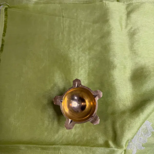 Light Green Linen with thread work saree