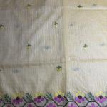 Yellow With Floral Knit Work Kota Cotton Saree