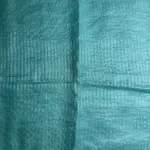 Sky Blue Plain Pure Lenin Saree