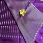 Purple with stripes and gap border Semi Tussar Saree