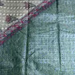 Military Green Hand Paint with thread work Kota Cotton Saree