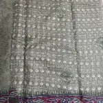 Military Green Hand Paint with thread work Kota Cotton Saree