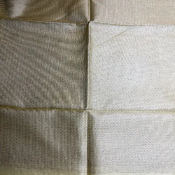 Lemon Yellow Plain Tussar Silk Saree