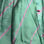 Patel Sea Green & Pink Tie & Dye Pure Modal Saree
