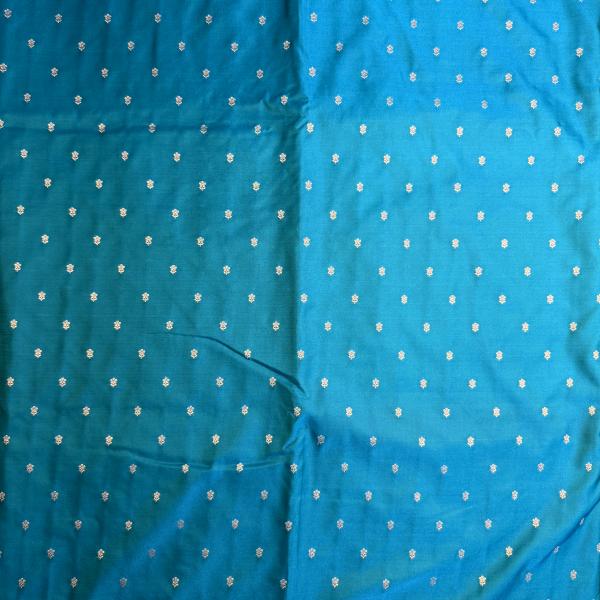 Blue small motifs benaras saree
