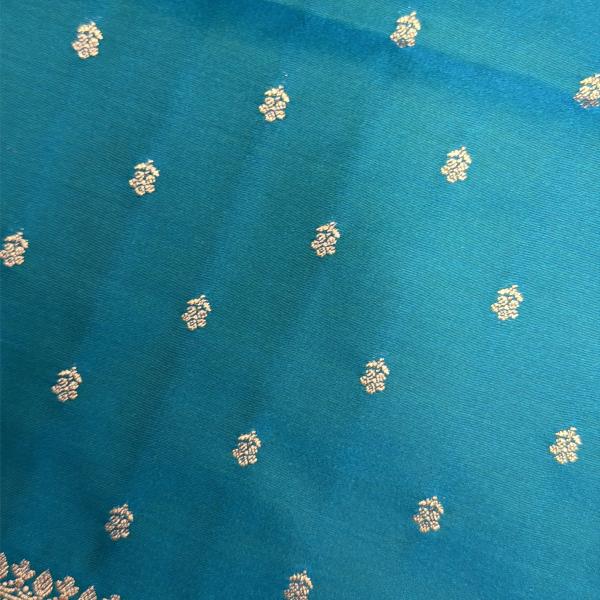 Blue small motifs benaras saree