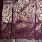 Maroon with motifs benaras saree