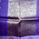 Purple and lavender combination pure kora organza saree