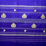 Purple with white traditional dhaniakali cotton saree