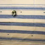 Beige with black buttas dhaniakali cotton saree