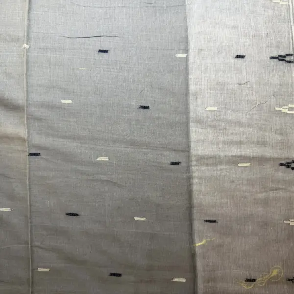 Grey with buttas Mul cotton saree