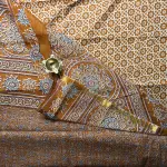 Mustard yellow mul cotton saree