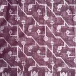 Maroon jaal pattern cotton saree