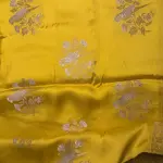 Yellow with Bird motifs Mashru Silk Saree