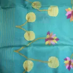 Raama Green Jamdhani Work Cotton Saree