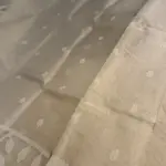 White with self design pure Dhakai Cotton Saree