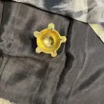 Black with Grey Pure Chiffon Saree