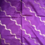 Purple With Pink Lehariya pattern Chiniya Silk Saree