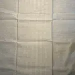 White & Red Microchecks Maheshwari Silk Cotton Saree