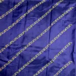 Navy Blue lehariya thread work Semi Tussar Silk Saree