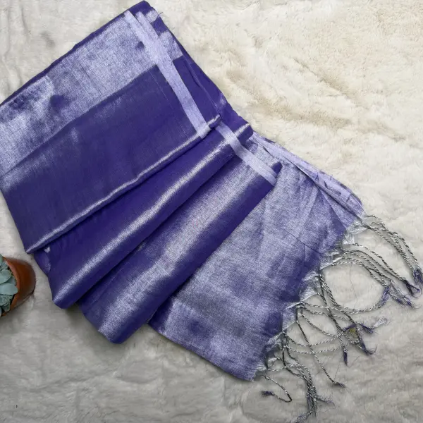 Lavender Tissue Saree