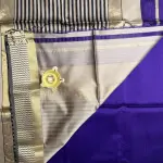 Purple with rich border Maheshwari Silk Cotton Saree