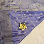 Lavender Crush Viscose Georgett Fancy Saree