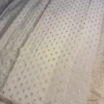 Cream Pure Khaddi Georgett Saree