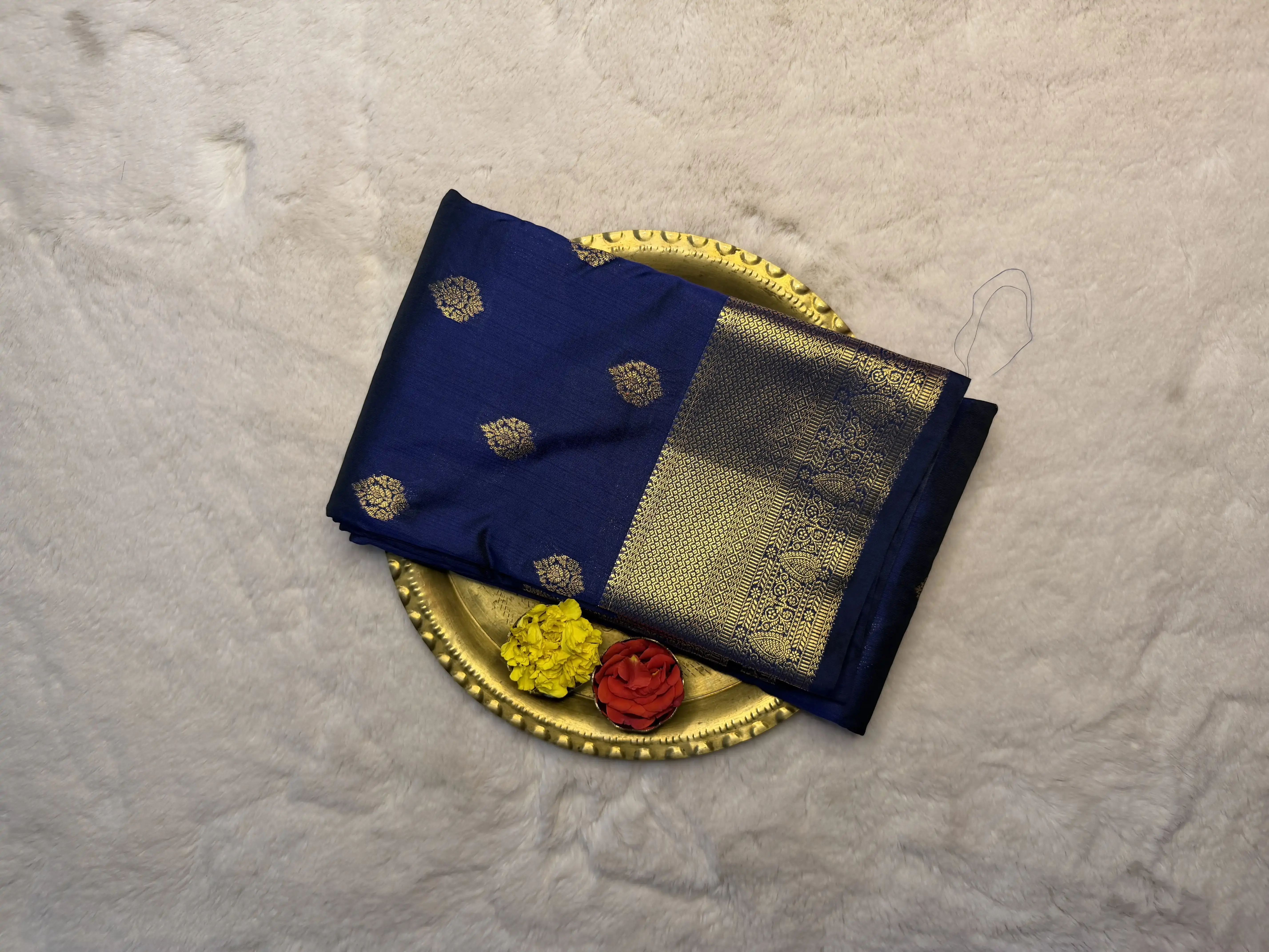 Wine with rich border Semi Silk Saree