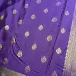 Wine with rich border Semi Silk Saree