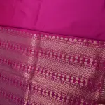 Pink with rich border & pallu Semi silk benaras saree