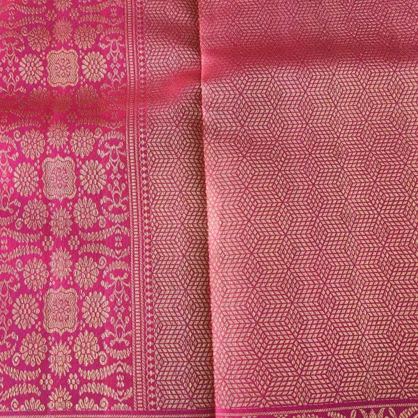 Pink Brocade Pure Kanchipuram Saree